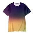 thumbnail image 6 of Bibifish Mens T Shirt Short Sleeve Crew Neck Gradient Shade Tees Loose Street Summer Athletic Casual T-Shirts, 6 of 6