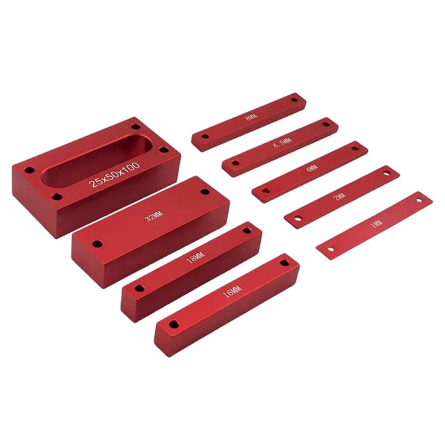 HILABEE Setup Blocks Height Gauge Set Accessories Metal Setup Blocks for Woodworking