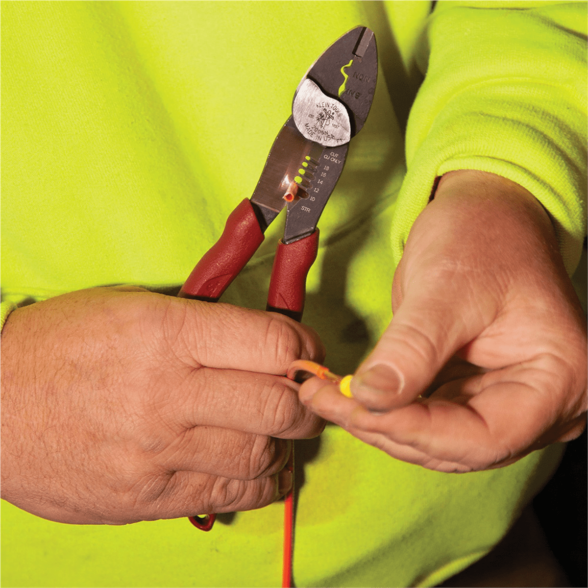 Klein Tools Forged Steel Wire Crimper, Cutter, Stripper