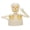 H, variant on JHyouerji Vintage Patchwork Ghost Figurine with LED Pumpkin Bucket Light,Floral Bow Tabletop Mantel Halloween Decor Family Fall Ornament