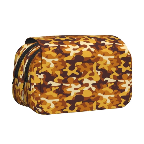 Easygdp Desert Camouflage para Estuche de Lápices con Tapa Flip, Suministros de Oficina y Universidad para Adolescentes y Adultos
