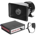thumbnail image 1 of Bocina electrónica fuerte, 5 sonidos Bocina electrónica fuerte 100W Sirena de advertencia Altavoz Bocina de seguridad 12V, 1 of 5