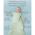 thumbnail image 3 of Supersoft Sleep Sack 1.0 TOG, Premium Bamboo Viscose Baby Sleeping Bag 2-Way Zipper Sleep Sack Baby Wearable Blanket, 3 of 9