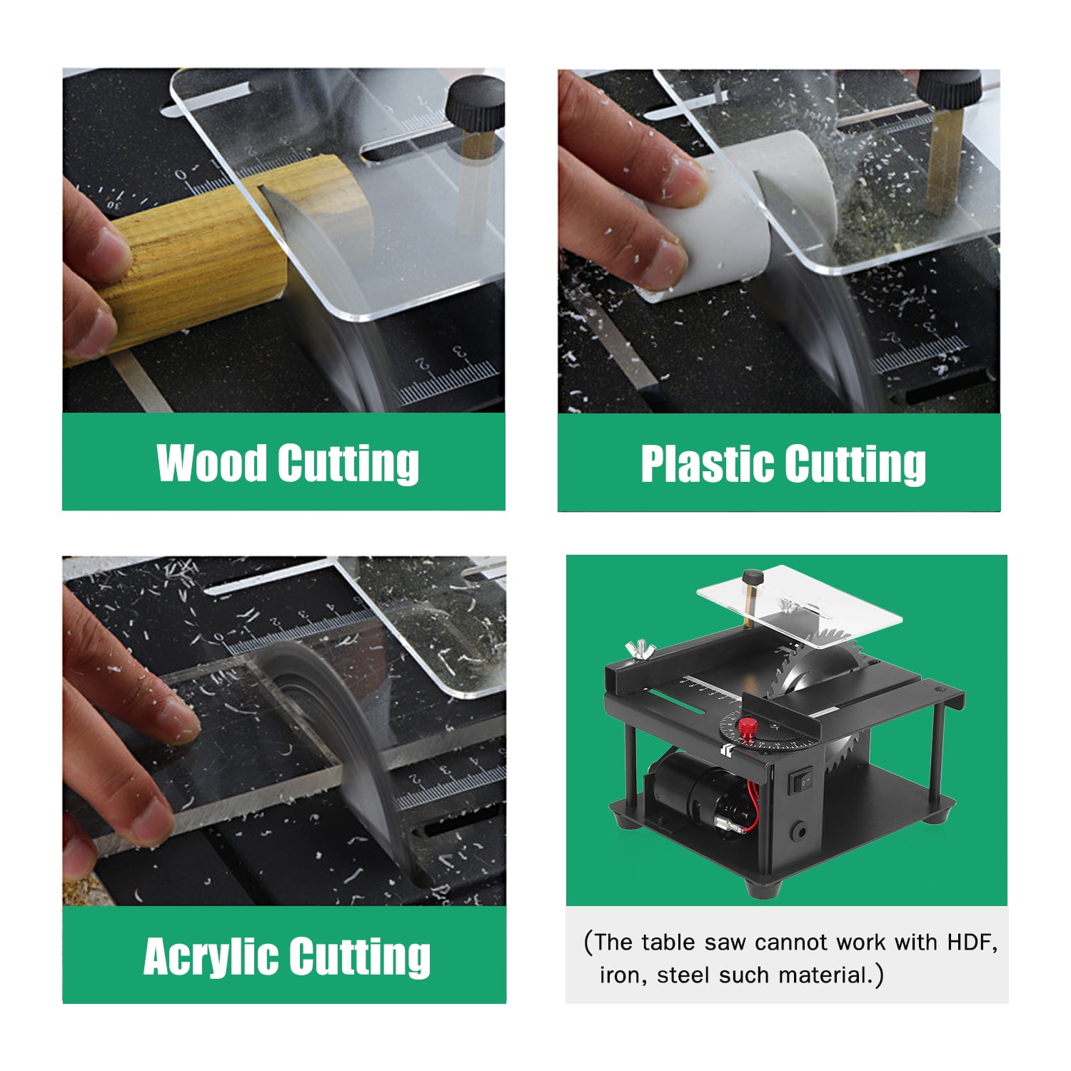 Anself Mini Table Saw Thickness 30mm 