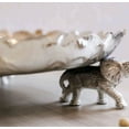 thumbnail image 3 of Aluminium Handcrafted Urli Bowl with Elephant Design Set of 3 Silver Platted (8" 10" 12"), 3 of 3