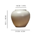 thumbnail image 2 of Florero de cerámica Simple for sala de estar, muebles for el hogar, escritorio, arreglo de flores secas, decoración Retro, porcelana de alta temperatura, 2 of 7