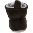 thumbnail image 3 of Hudson Baby Baby and Toddler Cozy Fleece Booties, Black Heather Gray, 12-18 Months, 3 of 7