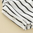 thumbnail image 4 of Gibobby Ropa Para Bebe con estampado de rayas de manga larga para niños y niñas(Blanco, 9-12 Meses), 4 of 5