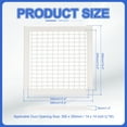 thumbnail image 2 of Uxcell 14x14 Inch Plastic Ventilation Grille, Adjustable Outlet Air Vent Grilles Removable Vent Filter Cover Supply Air Grille, White, 2 of 7