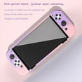 thumbnail image 5 of FIEWESEY Case for Nintendo Switch OLED,3 in 1 Anti-Scratch Shockproof Protective Hard Cover Case Fit for Nintendo Switch OLED and Joy-Con Controller (Pink/Purple), 5 of 9