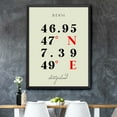 thumbnail image 5 of Map of Bern, Switzerland, Multiline Coordinates Colored (36x48), 5 of 9