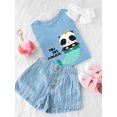 thumbnail image 3 of Magical Mermaid Panda T-Shirt Toddler -Image by Shutterstock,  4 Toddler, 3 of 4