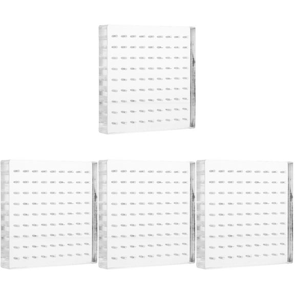 FENGGUIQU Acrylic Clear Crystal Display Stand with High Transparency for Collections 4Pcs