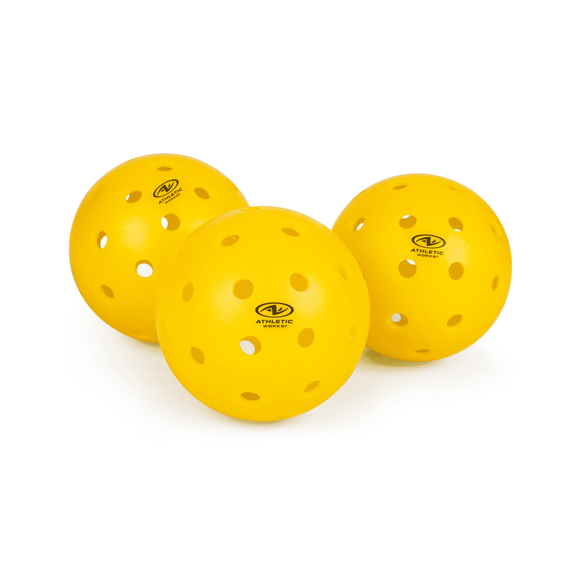 Athletic Works Fiberglass Pickleball Paddle, Americana and 3pk Outdoor Pickleballs