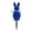 Blue, variant on Pink Easter Bunny Flocked Decorations Garden Stakes Outdoor Yard Party Spring Decor Pvc 9.4X2.8X2.6 In