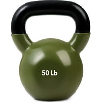 JFIT Kettlebell Weights Vinyl Coated Iron, 50 LB