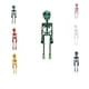 thumbnail image 1 of 3D Printed Funny Goth Skeleton Fridge Magnets, Funny Goth Human Skeleton Toy, 1 of 5