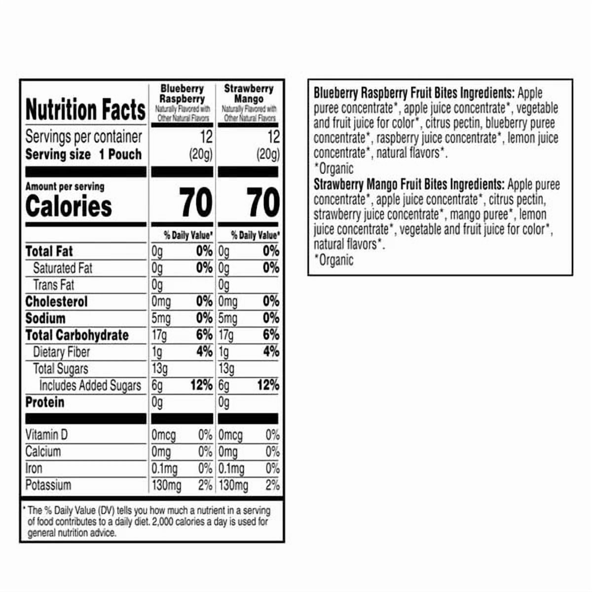 Pure Organic Twisted Fruit Bites, 0.7 Ounce (Pack of 24)