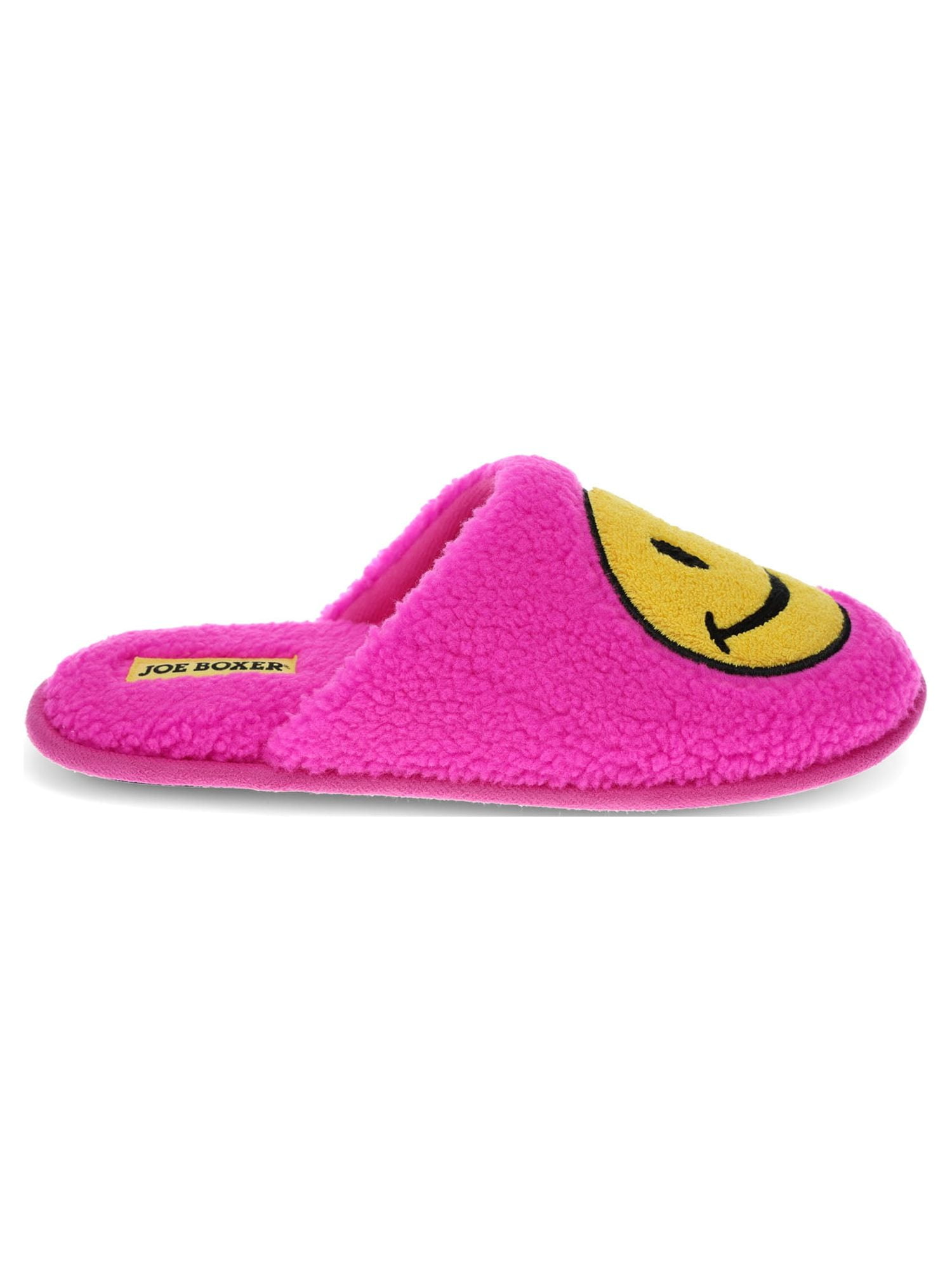 Joe Boxer Women's Smiley Face Slipper & Hat Gift Set
