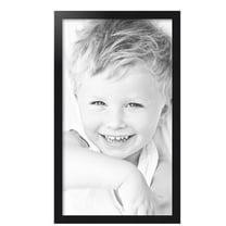 ArtToFrames 17x30 inch Black Steel Picture Frame, Black MDF Poster Frame (4639)