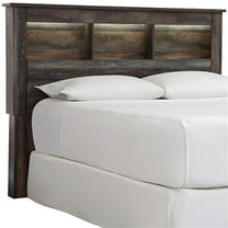 Signature Design by Ashley Drystan Full Queen Bookcase LED Headboard in Teal