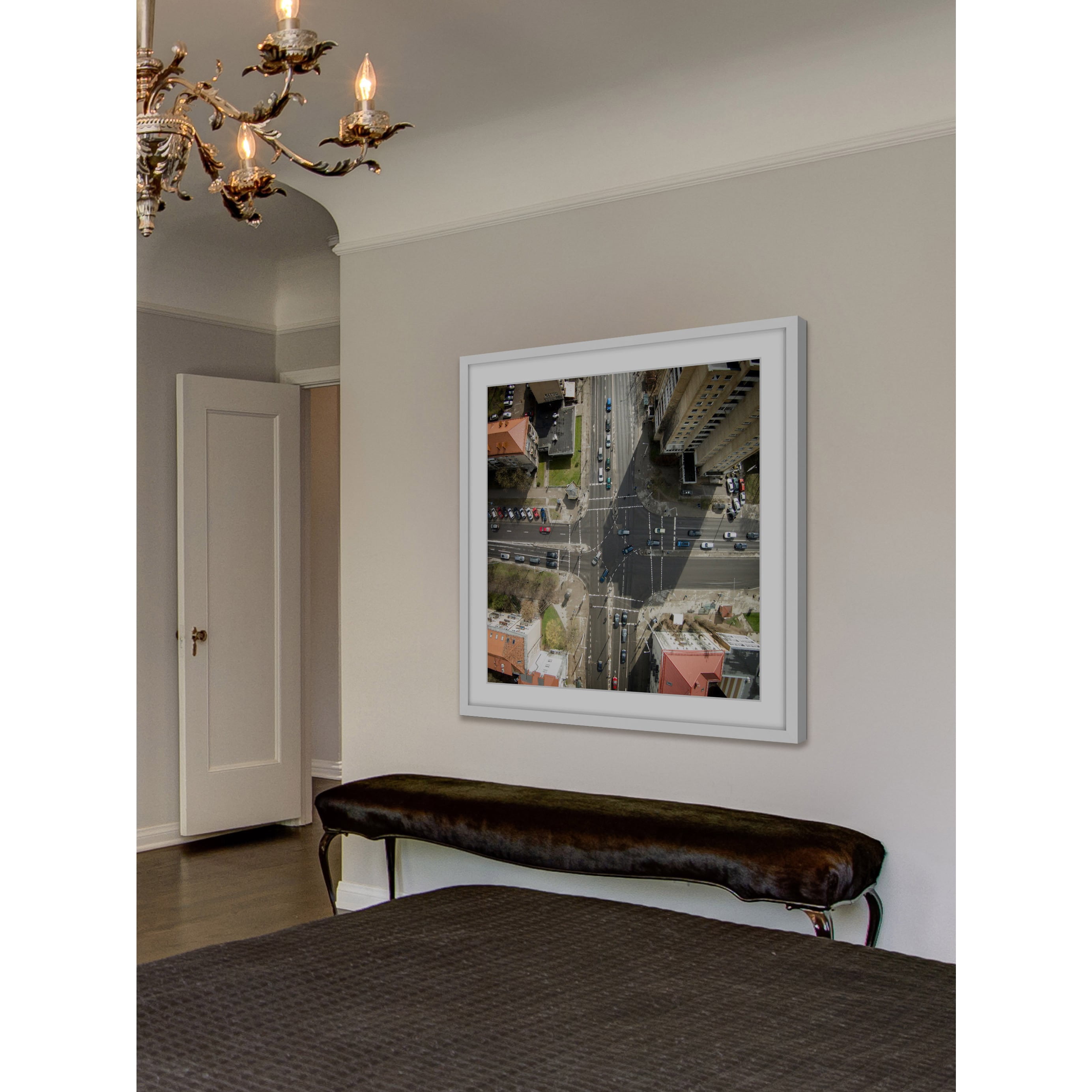 Marmont Hill "Intersection" by Karolis Janulis Framed Painting Print