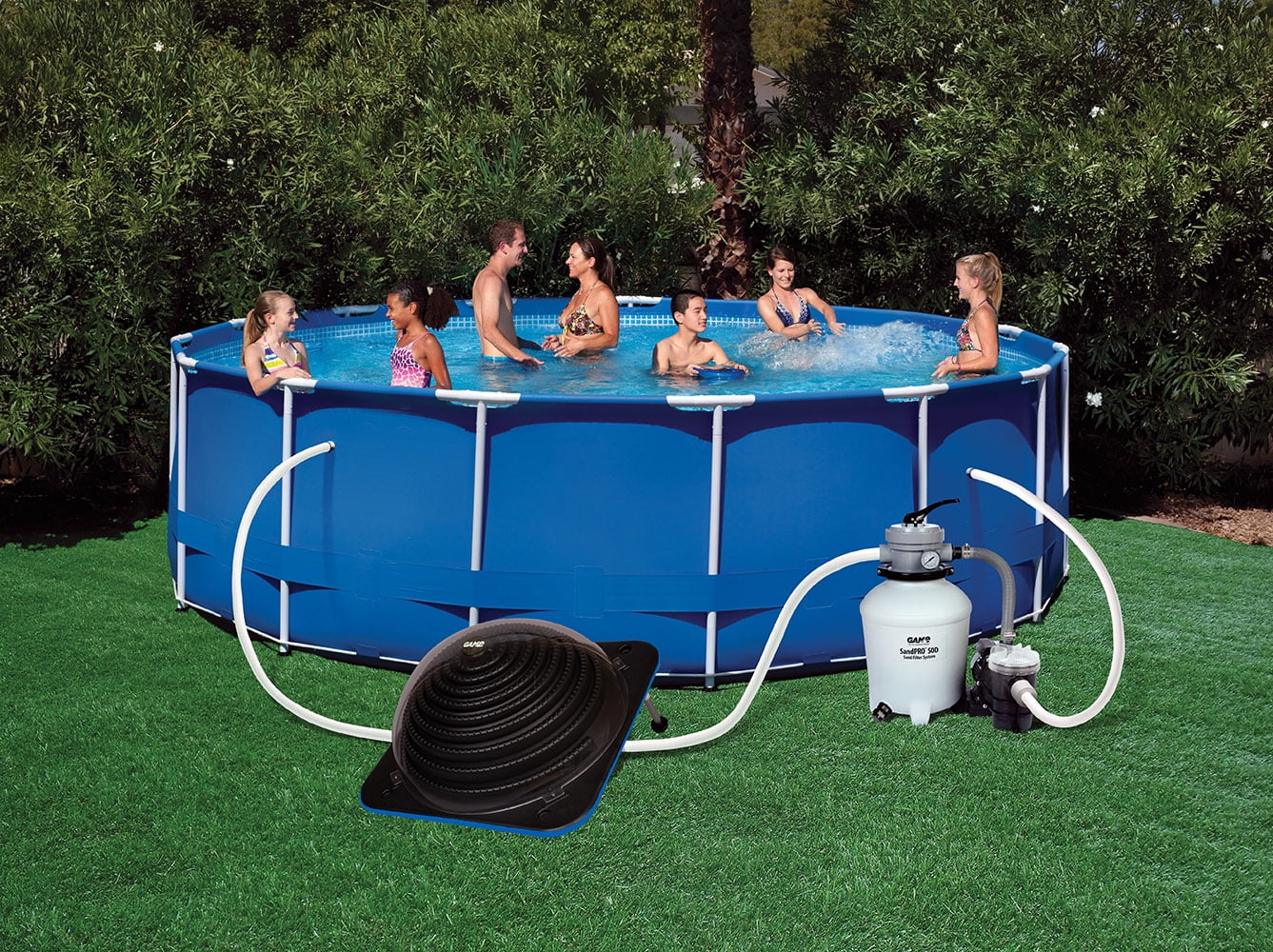 game solarpro curve pool heater for above ground swimming pools up to 30