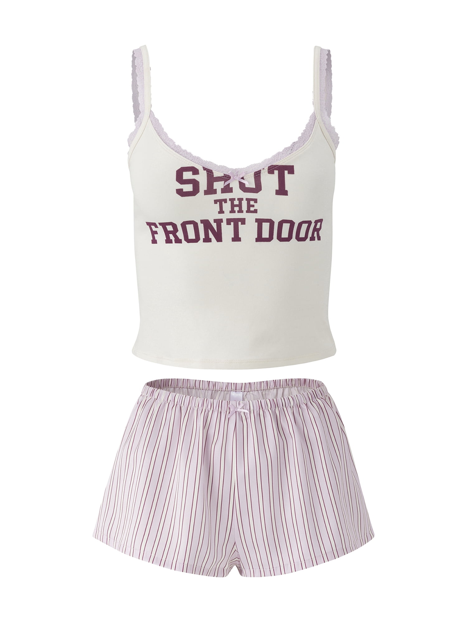 Mills by Millie Bobby Brown Women's Sleep Cami Boxer Set, Sizes XS-XXXL