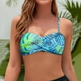 thumbnail image 2 of KONDYS Women Bandeau Bikini Top Strapless Swimsuit Top Stylish Breathable Women's Beachwear, 2 of 6