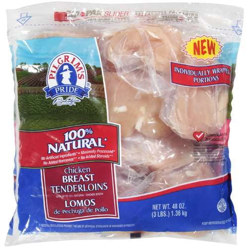 Pilgrim's Pride Breast Tenderloin 100 Natural Chicken, 48 oz