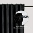 thumbnail image 4 of Top Finel 100% Blackout Velvet Pleated Window Shades, 52" x 96", Black, 4 of 9