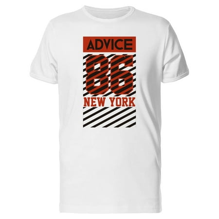 Advice Retro New York 86 Quote Tee Men's -Image by