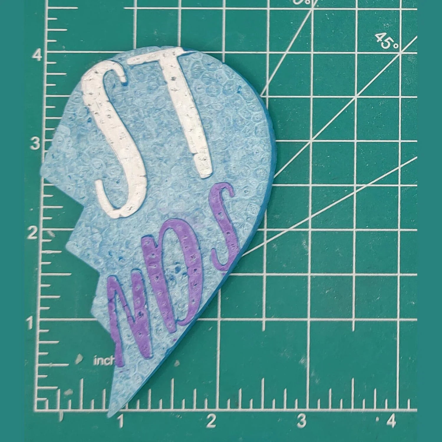 Best Friends Heart - 2 piece mold - Silicone Freshie Mold