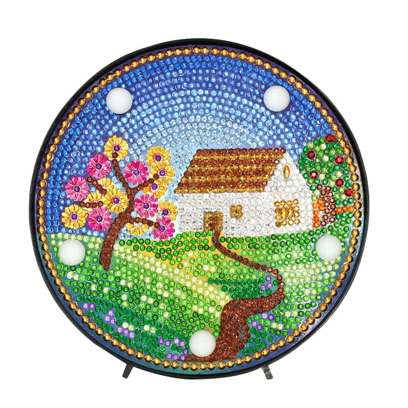 Fysho Diamond Painting Kit With LED Night Light DIY 5D Full Drill