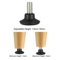 thumbnail image 4 of Niveladores de Muebles, Altura Ajustable de 13mm a 18mm M8 x 14mm Rosca, 4Pcs, 4 of 4