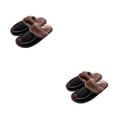 thumbnail image 2 of Minnieouse Zapatillas de casa, suministros de invierno, zapatos cálidos, accesorios impermeables para el hogar, calentador de estilo coreano, Negro 29 (43-44) 2piezas, 2 of 6
