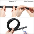 thumbnail image 3 of 50 Ft - 1/4 In Expandable Braided Cable Sleeving, PET Cable Management, Wire Wrap Loom Tube, Black, 3 of 7