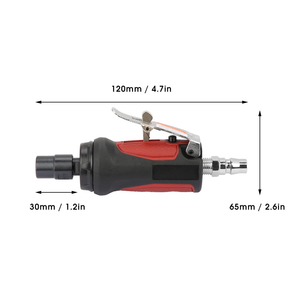 1//4 1//8 Mini High Speed Air Angle Die Grinder Pneumatic Grinding Machine 25000rpm for grinding trimming and shaping