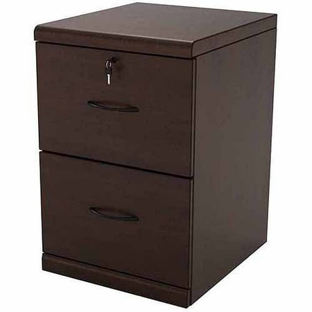 2 Drawer Vertical Wood Lockable Filing Cabinet Espresso 2 Drawer Vertical Wood Lockable Filing Cabinet Espresso