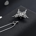 thumbnail image 4 of Butterfly & Heart Stainless Steel Cremation Urn Necklace for Ashes Hollow Butterfly Urn Necklace for Women Men Memorial Keepsake Gifts, 4 of 7