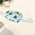 thumbnail image 3 of Unique Bargains 1 Pc Women Cow Pattern Pillow Makeup Bag for Travel Vacation Blue PU, 3 of 4