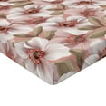 thumbnail image 4 of Ambesonne Retro Fitted Sheet, Anemone Flowers Nature Art, Full Size, Blush Dark Tan and Taupe, 4 of 5