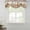 Off White, variant on Vintage Mushroom Tie Up Valance Curtains for Windows, Kitchen Curtains Window Treatments, Spring Floral Retro Art Pastoral Botanical Short Window Shades Valances for Bedroom Bathroom Cafe 54"x18"