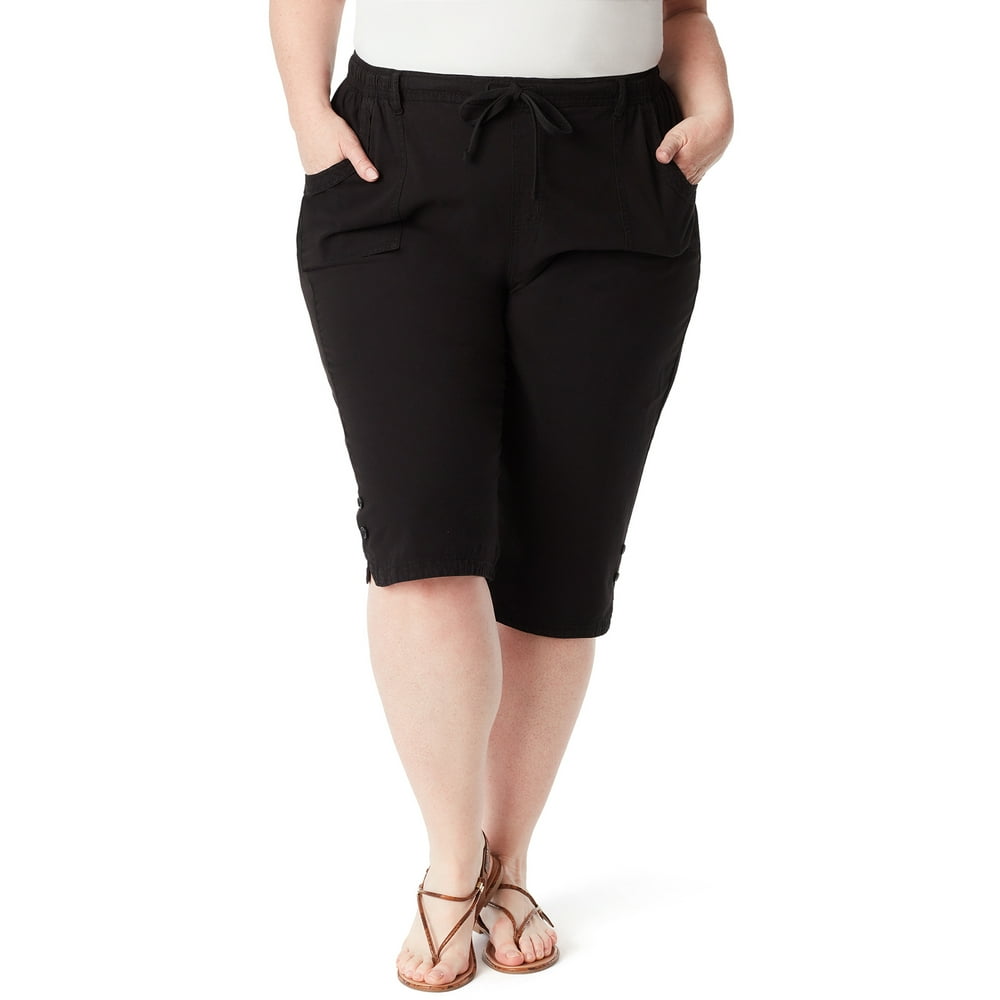 Erika Erika Women's Plus Size Brit Soft Capri