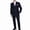Navy, variant on Men's 2-Piece Suit Set - Double Breasted, Modern Fit, Wool Blend, Includes Jacket and Pants