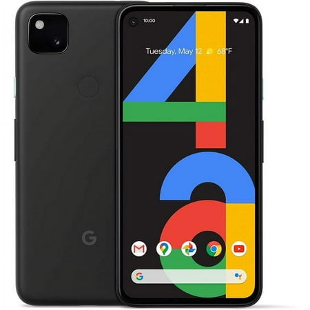 Pre-Owned Google Pixel 4a 5G G025E 128GB Just Black Fully Unlocked 6.2" Smartphone (Refurbished: Good)
