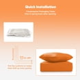 thumbnail image 5 of Patiobula 12-Piece Outdoor Deep Seat Cushion Set, 22 x 24, Water Repellent, Fade Resistant, 6-Inch Thicken Deep Seat Bottom and Back Cushion for Chair, Sofa, and Couch, Orange, 5 of 8