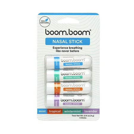 BoomBoom Nasal Stick - Variety 4pk