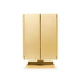 thumbnail image 3 of ONYX Professional Anniversary Edition Trifold LED Vanity Mirror, Gold, 3 of 5