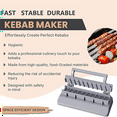 thumbnail image 4 of 2X Large Kebab Maker , Gray Plastic Kabab, Manual Kabob Mould, Kabob Maker Barbecue Skewers, 4 of 8